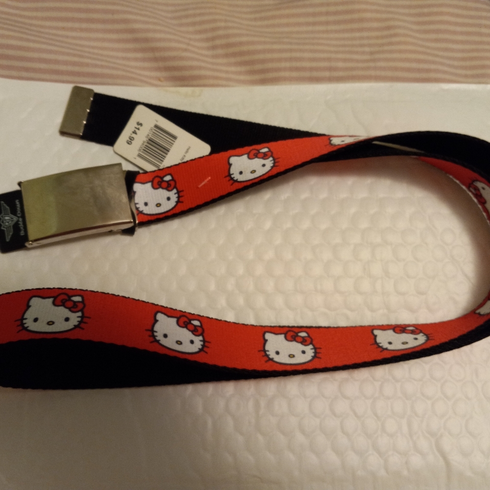 Brand new with tags red Hello Kitty adjustable belt
